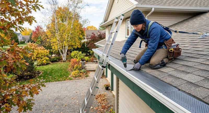 Gutter Cover Installation project example
